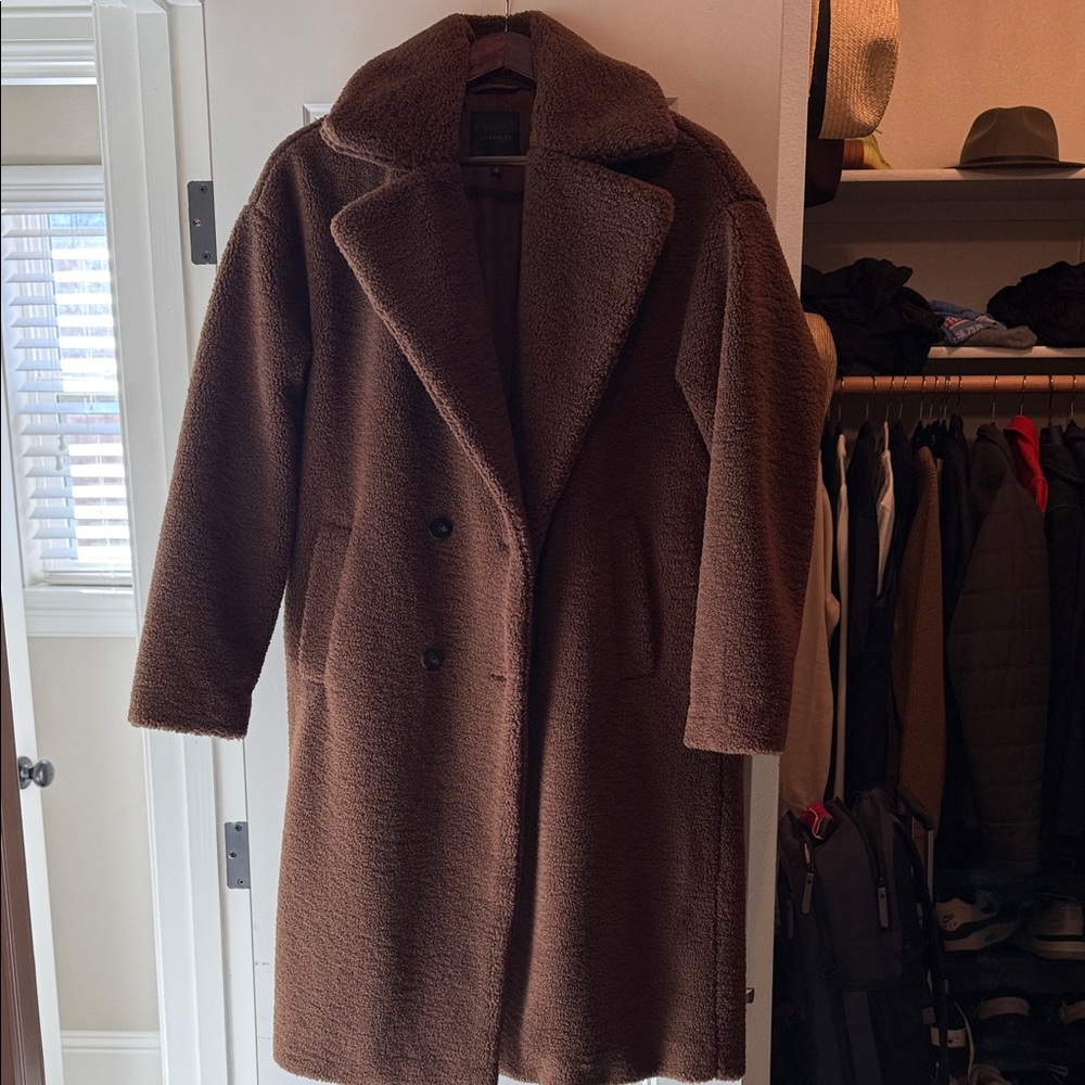 Dynamite Chocolate Brown Fleece Jacket
